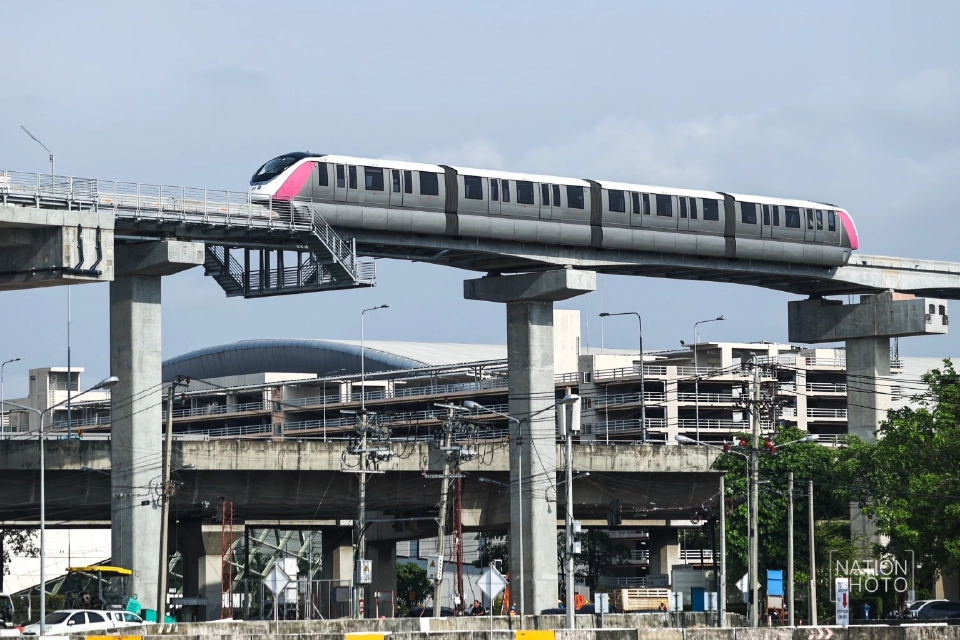 ส่องค่าโดยสารล่าสุด "รถไฟฟ้าสายสีชมพู" เชื่อมเมืองทองธานีเช็กที่นี่