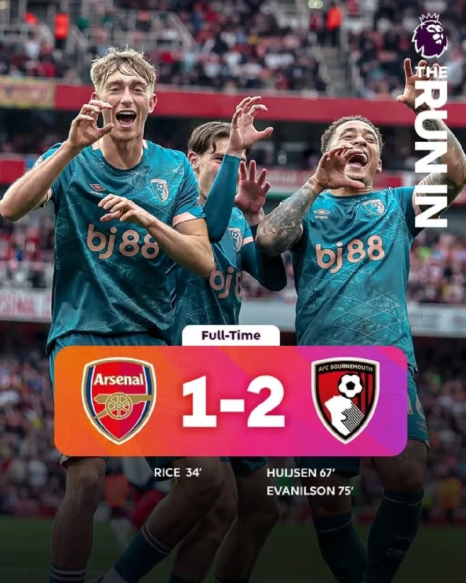 อาร์เซนอล สะดุดพ่ายคาบ้านต่อ บอร์นมัธ