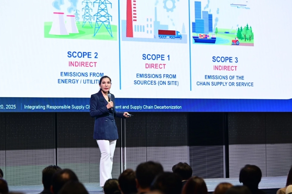 นางศิริพร เดชสิงห์ ประธานเจ้าหน้าที่บริหาร สายงานความยั่งยืนและสื่อสารองค์กร บริษัท ซีพี แอ็กซ์ตร้า จำกัด (มหาชน)