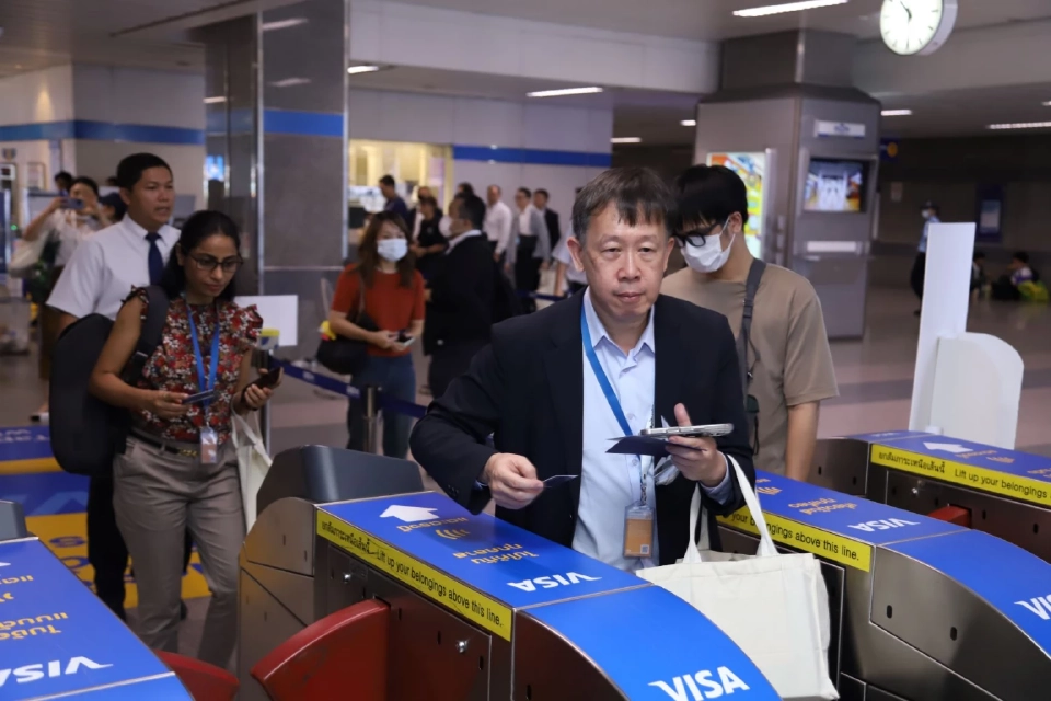 ทดลองใช้ระบบชำระเงิน EMV รถไฟฟ้าMRTสายสีน้ำเงิน