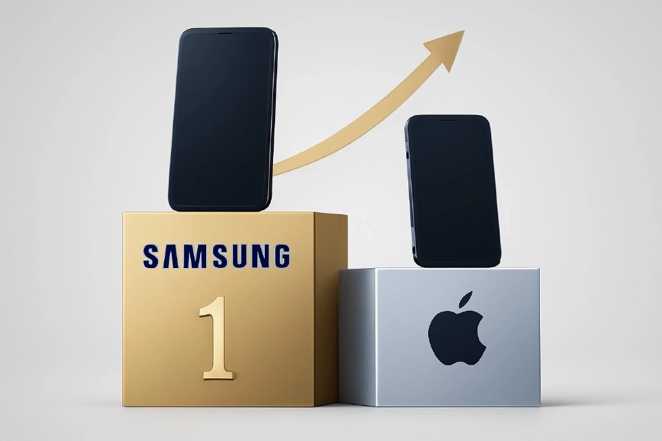 Samsung ผงาดแซงหน้า Apple ขึ้นแท่นอันดับหนึ่งตลาดสมาร์ทโฟนโลก