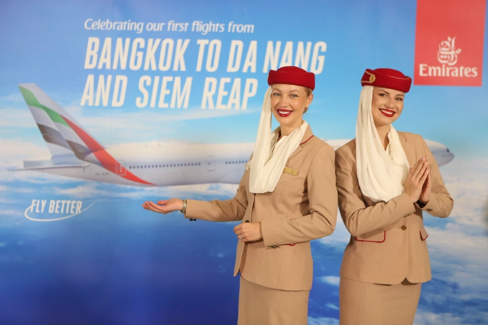 "เอมิเรตส์" เปิดเส้นทางบินใหม่ ดานัง-เสียมราฐ ผ่านกรุงเทพฯ หนุนไทยเป็นฮับการบิน
