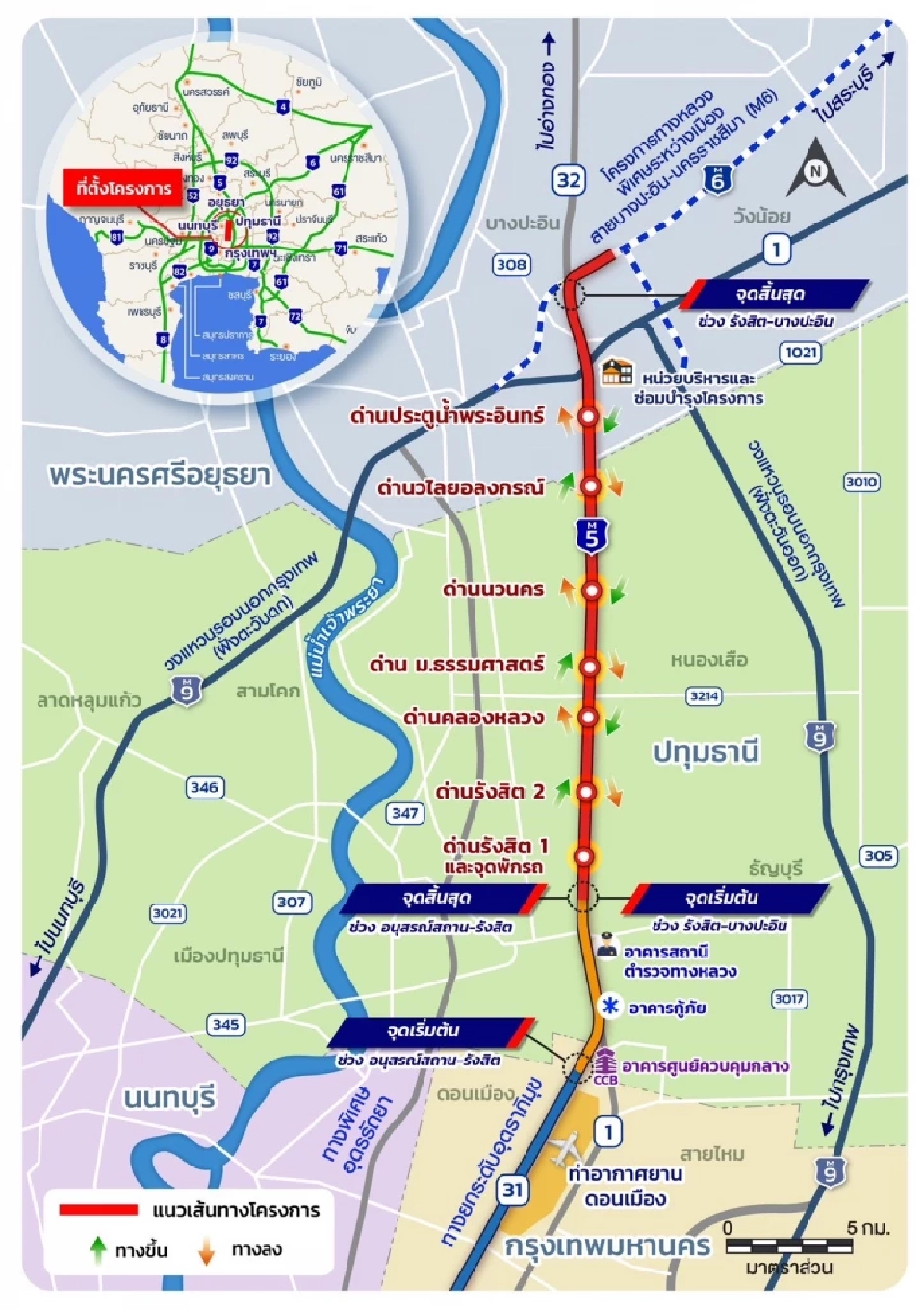 “ทางหลวง” ปักธง ปี 69 เปิดประมูลมอเตอร์เวย์ M5 – M9 ดึงเอกชนร่วมทุน 8.7 หมื่นล้าน