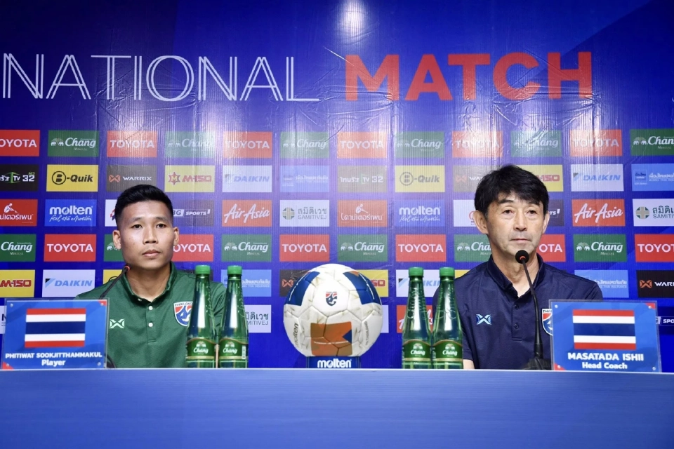 มาซาทาดะ อิชิอิ และ พิธิวัตต์ สุขจิตธรรมกุล แถลงความพร้อมก่อนไทย พบ อินเดีย