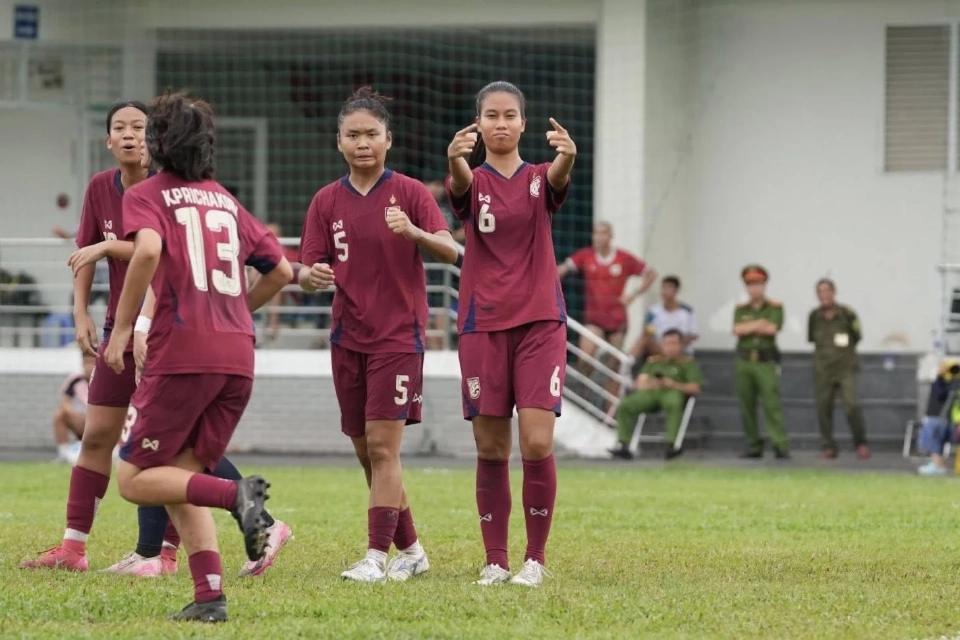 ผลบอลหญิงไทย U19 ถล่มกัมพูชา 4-0 ลิ่วรอบรองฯชิงแชมป์อาเซียน 2025