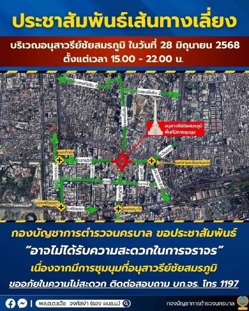 หลีกเลี่ยงเส้นทางสำคัญ