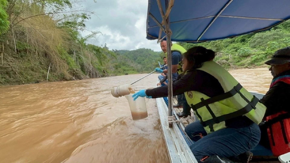  คพ.ตรวจคุณภาพน้ำ “แม่น้ำกก” ครั้งที่ 3  