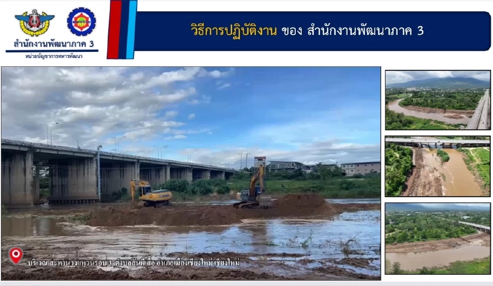 การขุดลอกแม่น้ำปิง