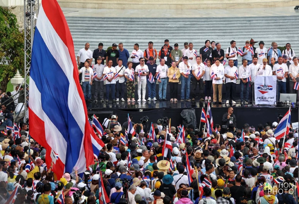 เกาะติดม็อบ 28 มิ.ย.68 “กลุ่มรวมพลังแผ่นดิน” ชุมนุมอนุสาวรีย์ชัยสมรภูมิ