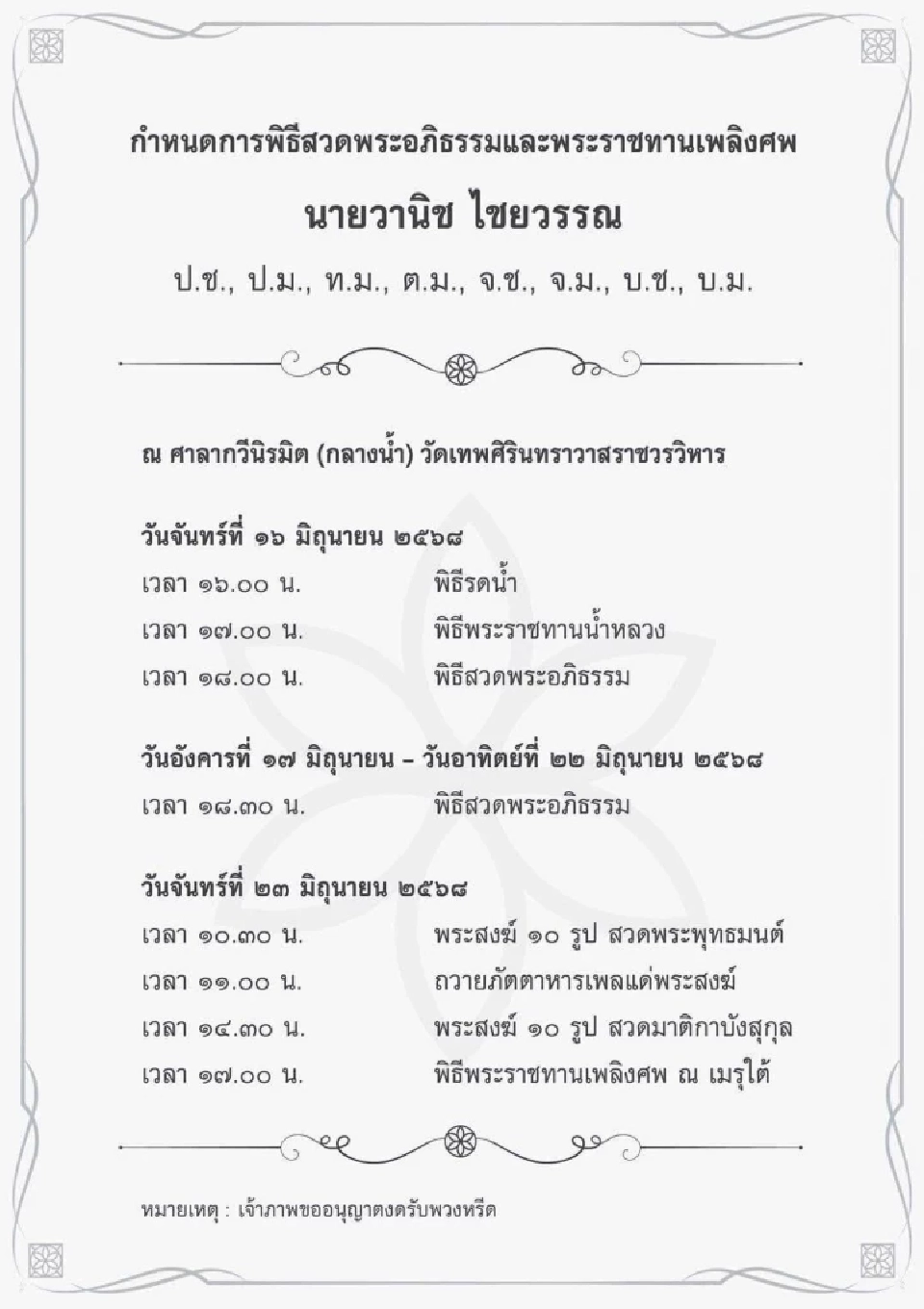 สิ้นเจ้าสัวใหญ่ 'วานิช ไชยวรรณ' ผู้ก่อตั้งไทยประกันชีวิต