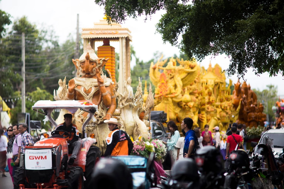 ประเพณีแห่เทียนพรรษา จังหวัดอุบลราชธานี ประจำปี 2568  เริ่มวันที่ 9-13 ก.ค.นี้