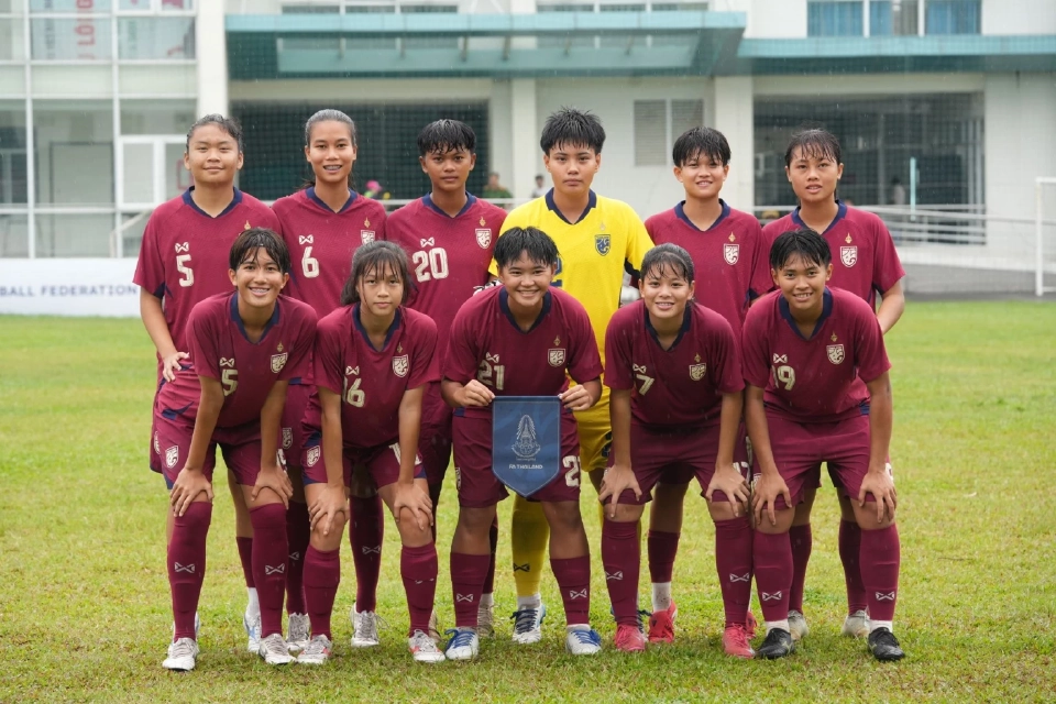 ผลบอลหญิงไทย U19 ถล่มกัมพูชา 4-0 ลิ่วรอบรองฯชิงแชมป์อาเซียน 2025