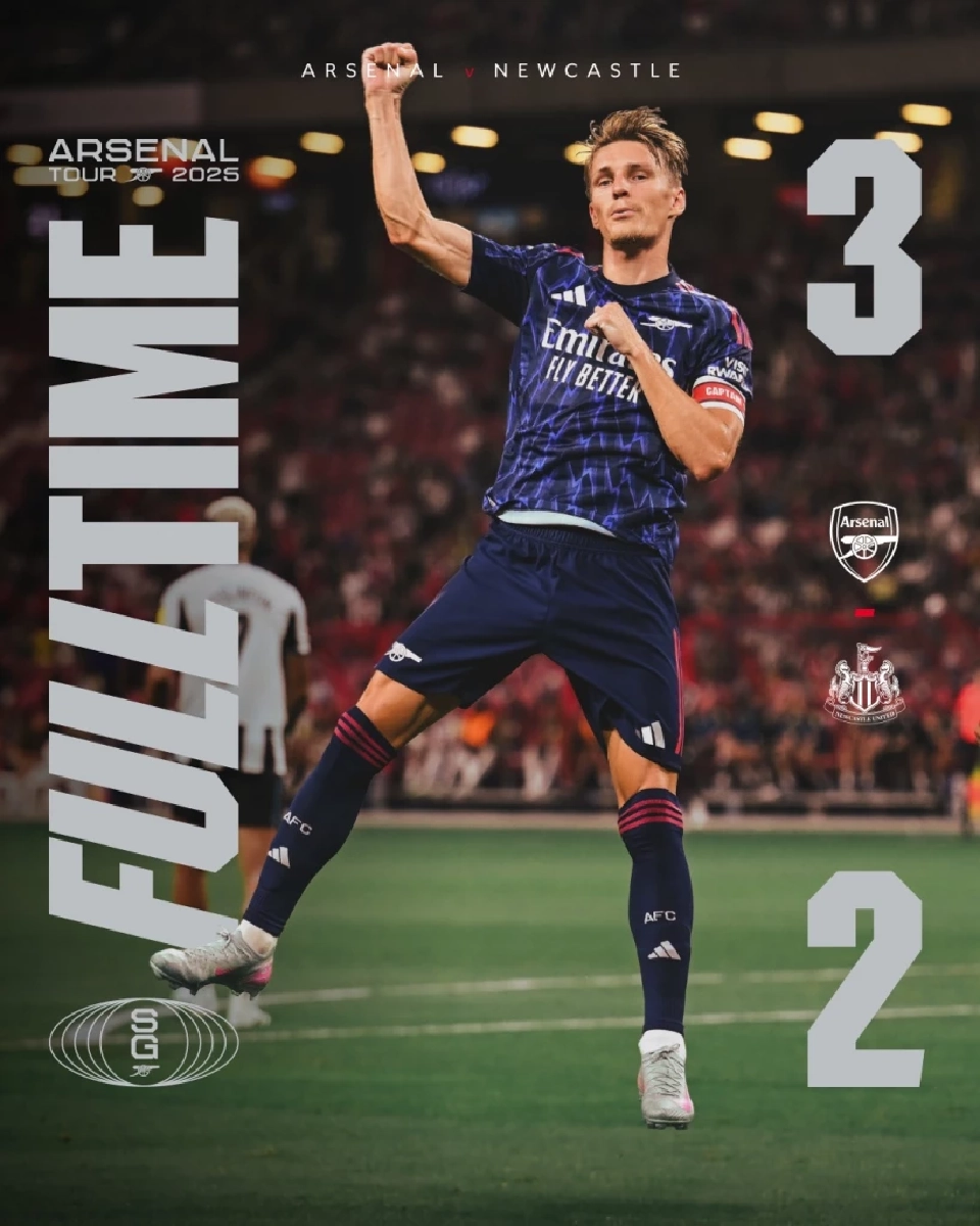 อาร์เซนอล เฉือนชนะ นิวคาสเซิล 3-2