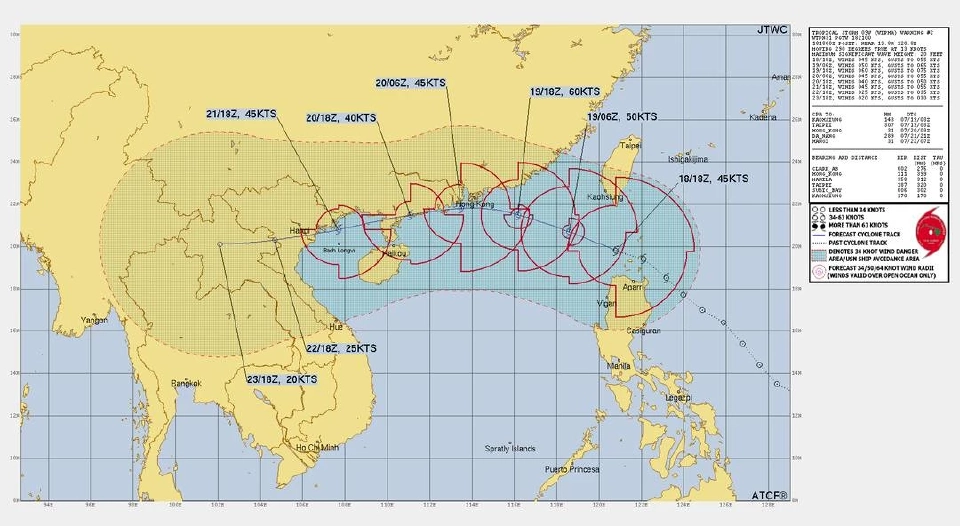 'สถานทูตฯ' เตือนคนไทยในเวียดนาม เฝ้าระวังพายุโซนร้อนวิภา