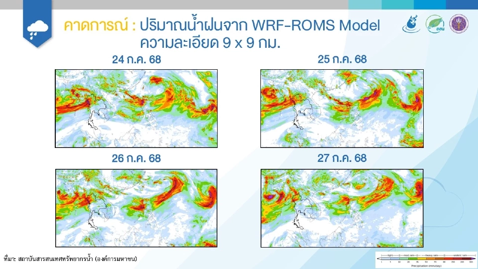 อัพเดทผลกระทบ 'พายุวิภา' ล่าสุดวันนี้ 21ก.ค.68 'ฝนตกหนัก' 25 จังหวัด
