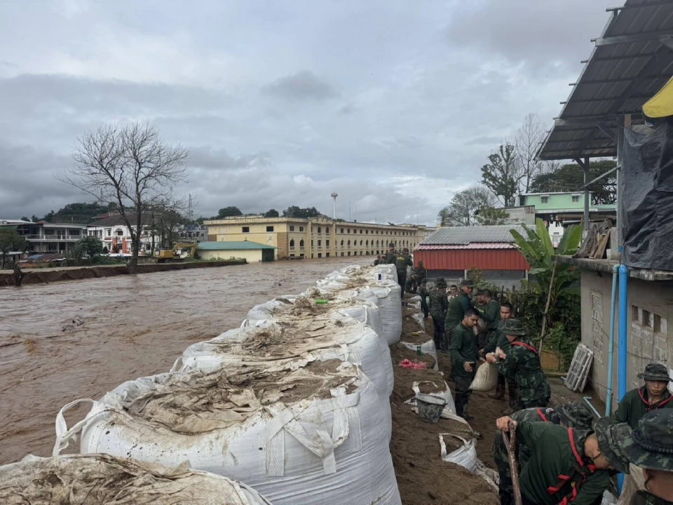 น้ำท่วมเชียงราย ปภ.เตือนแม่น้ำกกล้นตลิ่ง 29 ก.ค.68 พื้นที่ลุ่มต่ำยกของขึ้นที่สูง