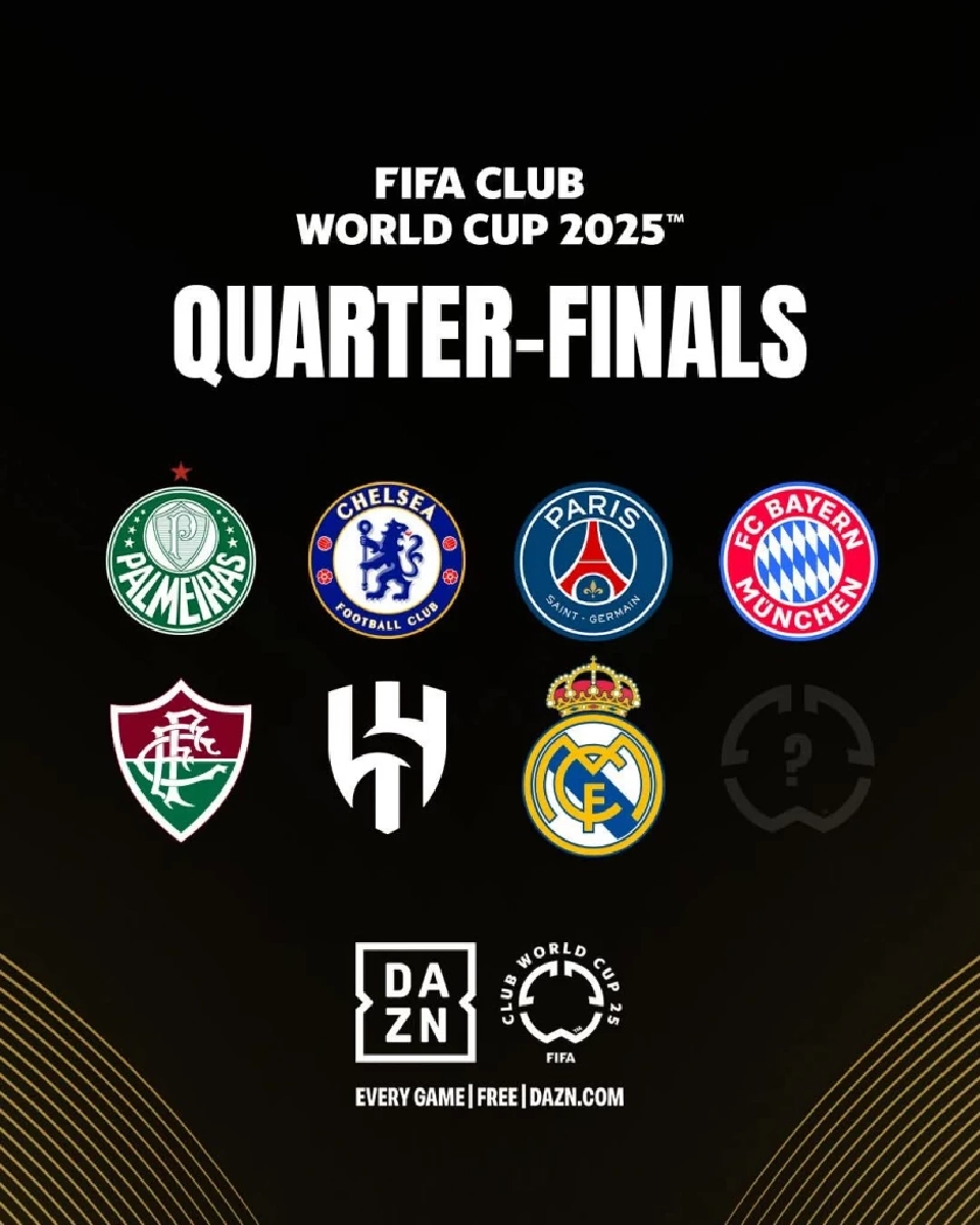 สรุปผลการแข่งขันฟุตบอลชิงแชมป์สโมสรโลก 2025  FIFA Club World Cup 2025 รอบ 16 ทีมสุดท้าย 