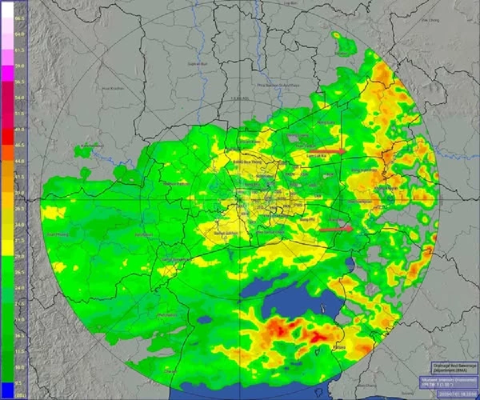 พยากรณ์อากาศกทม.วันนี้ 1 ก.ค.68 ฝนฟ้าคะนอง 70 % เช็กเรดาร์ฝนที่นี่
