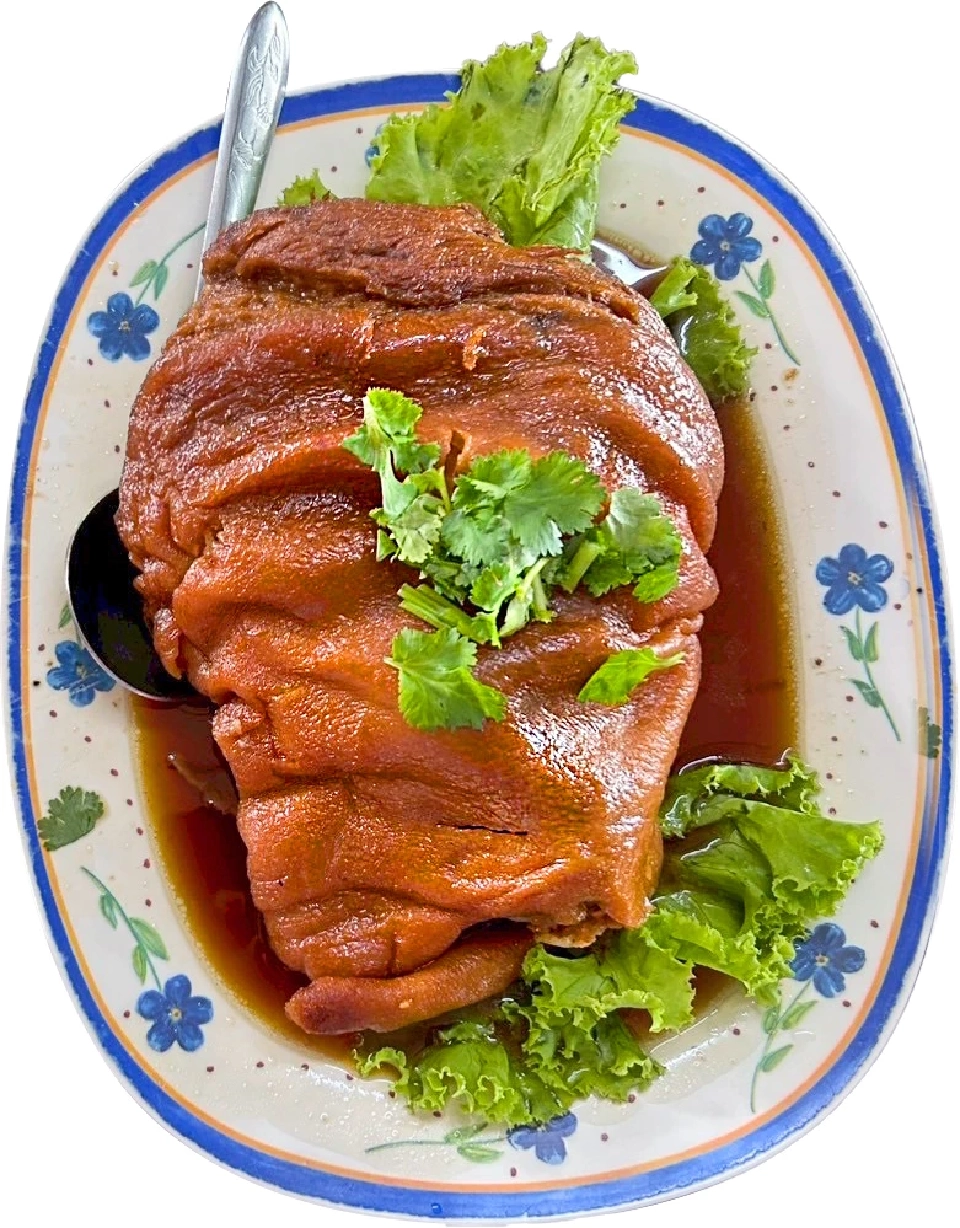 ประนอม ขาหมูไร้มัน กับ ตำถั่ว