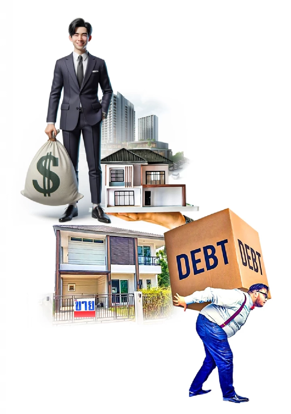 อสังหาฯ 68 ตลาดสองขั้ว คนรวยซื้อล้น คนไทยติดกับหนี้ครัวเรือน