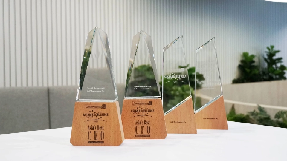 GULF รับ 4 รางวัล Asian Excellence Award 2025 สารัชถ์ซีอีโอยอดเยี่ยม