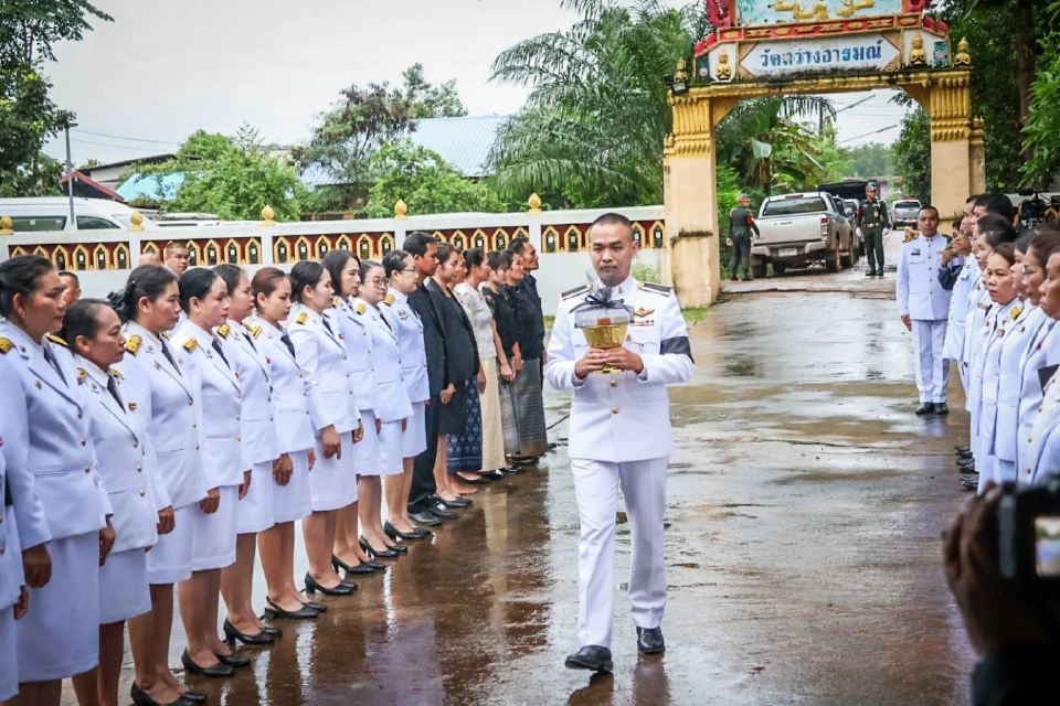 สดุดีทหารกล้า รับศพกำลังพลที่เสียชีวิตจากเหุตปะทะชายแดนไทย-กัมพูชา