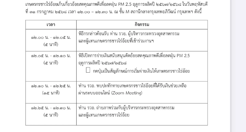 ตรวจสอบสิทธิ์ เงินช่วยเหลือชาวไร่อ้อย รัฐจ่าย 69 บาท/ตัน ขายอ้อยสด เงินเข้าแน่  31 ก.ค.นี้