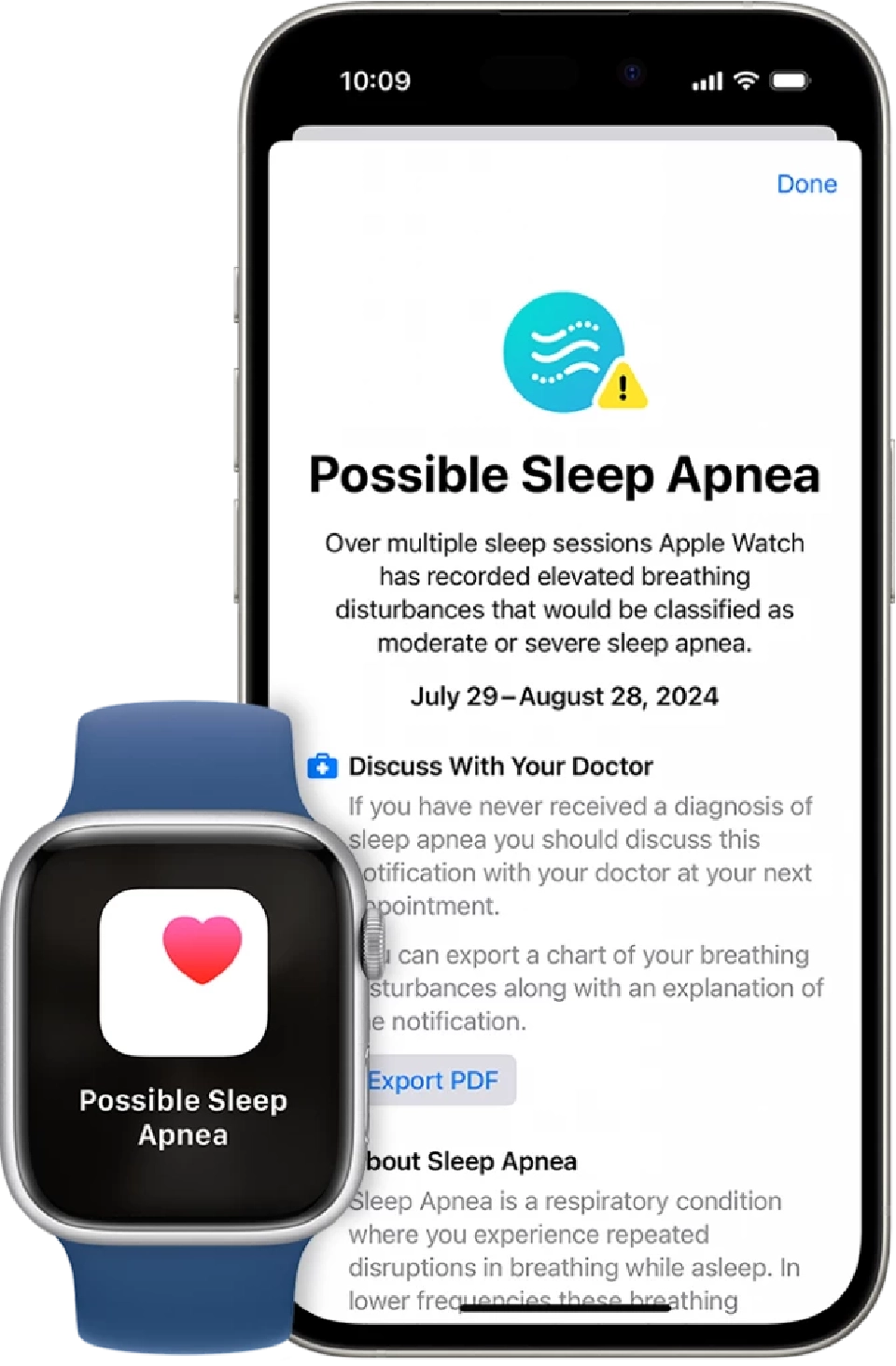 พร้อมใช้แล้วในไทย ฟีเจอร์ตรวจจับ"หยุดหายใจขณะนอน"บน Apple Watch