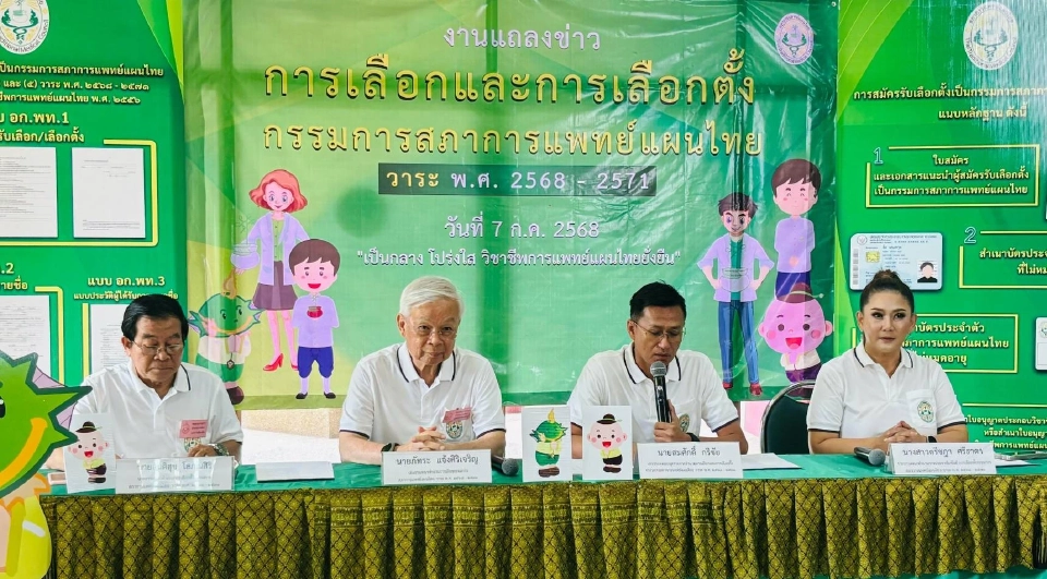 สภาการแพทย์แผนไทย เปิดรับสมัครกรรมการชุดใหม่ 7-21 ก.ค.68