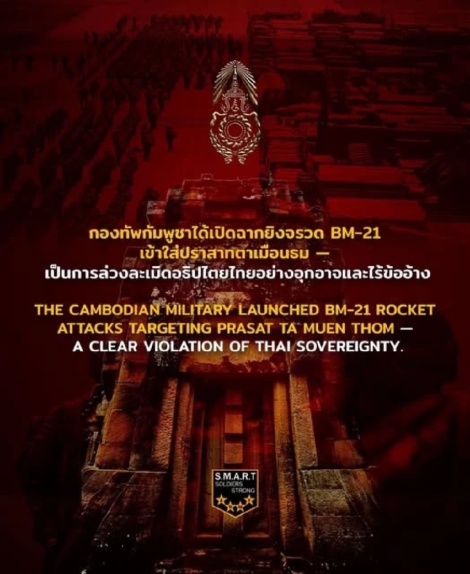 กัมพูชาเปิดฉากยิง