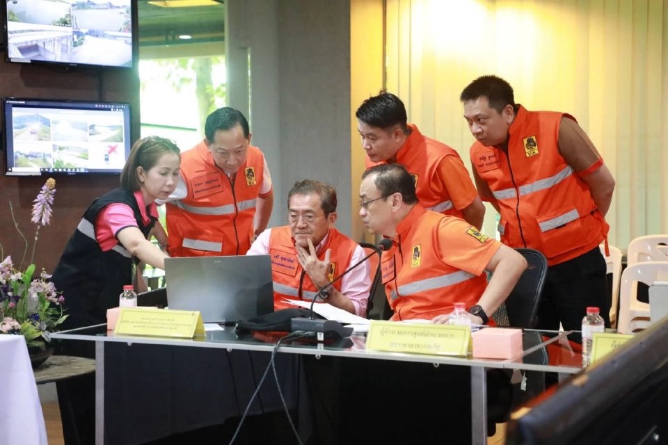 ปภ.หน่วยงานที่เกี่ยวข้องร่วมประชุมแผนรับมือพายุวิภา