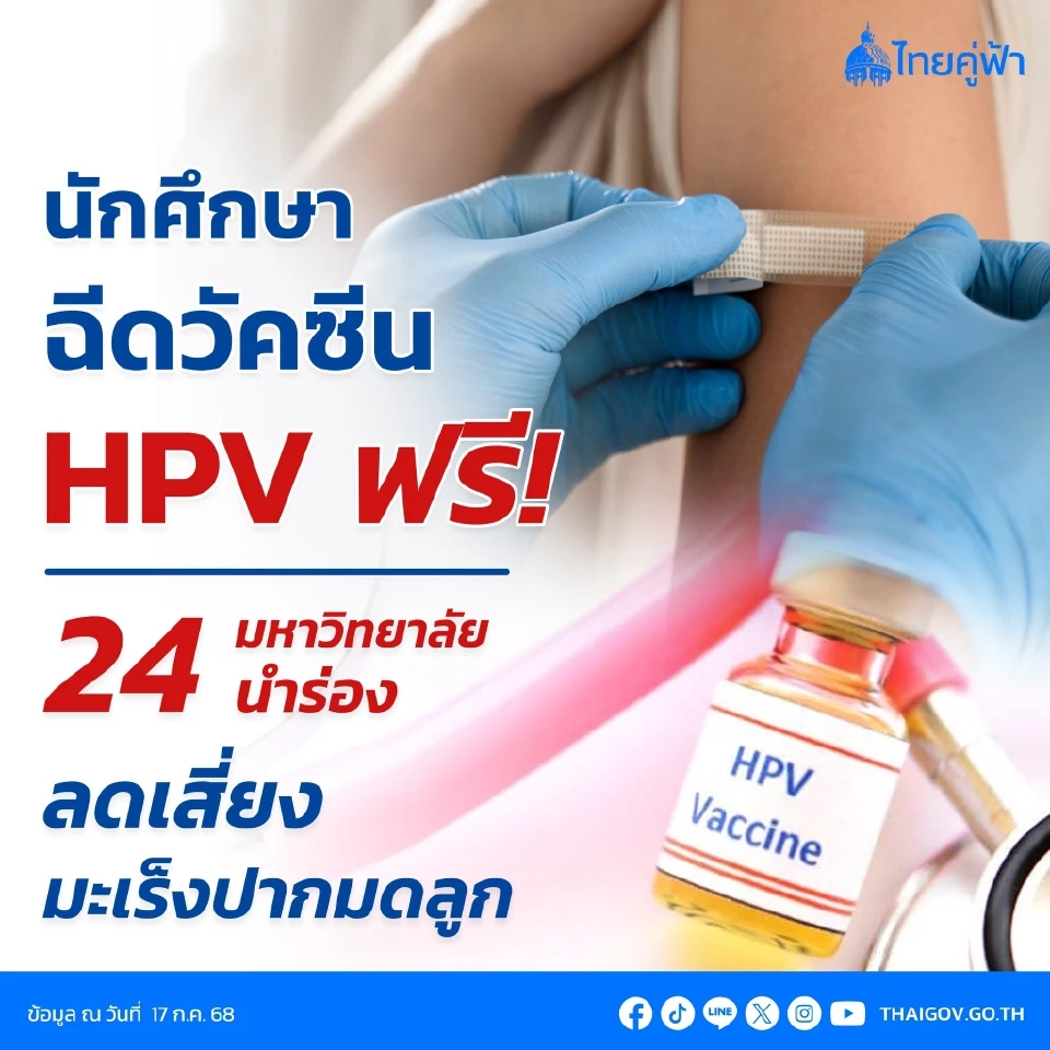 ฉีดวัคซีน HPV ฟรีที่ไหนบ้าง