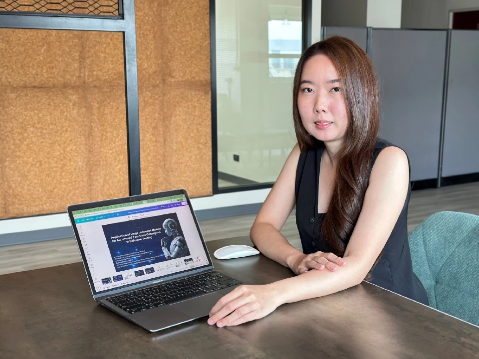 คุณหทัยรัตน์ เจนวิทยา นักศึกษาปริญญาโท สาขาวิศวกรรมคอมพิวเตอร์