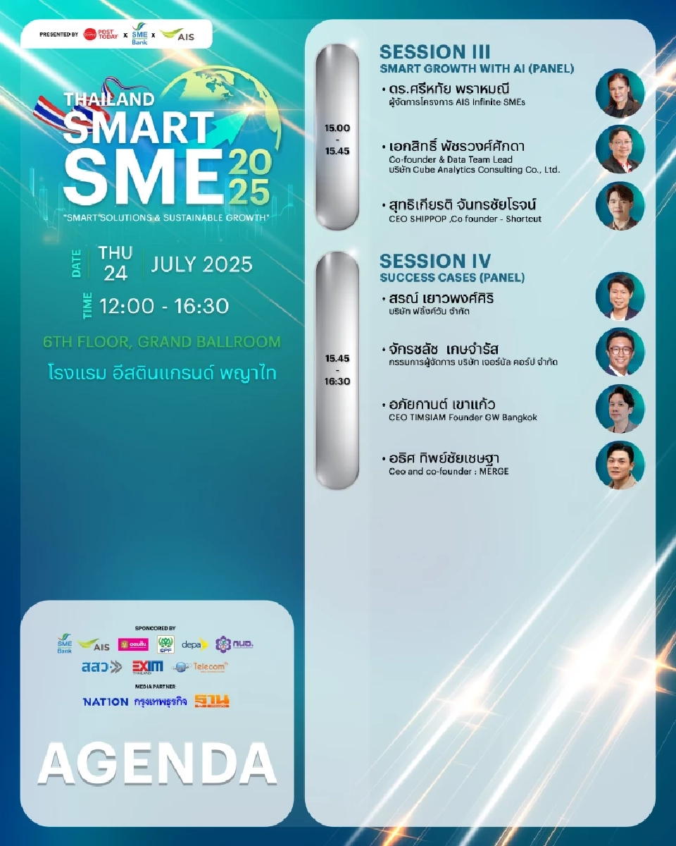 โค้งสุดท้าย กับงานสัมมนา PostToday Thailand Smart SME 2025
