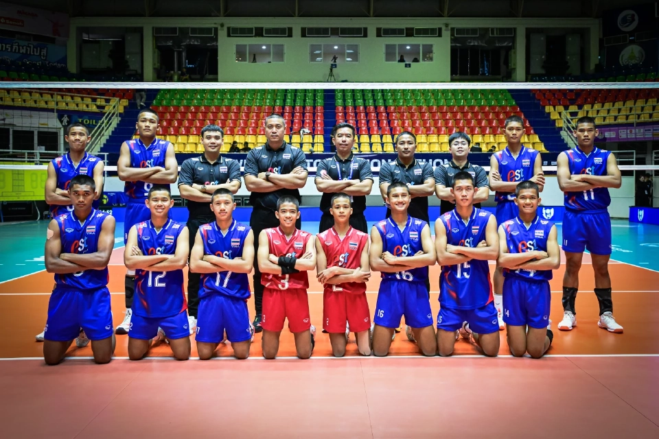 ถ่ายทอดสดวอลเลย์บอลชายไทย U16 vs อุซเบกิสถาน ชิงแชมป์เอเชีย วันนี้ 15.00 น.