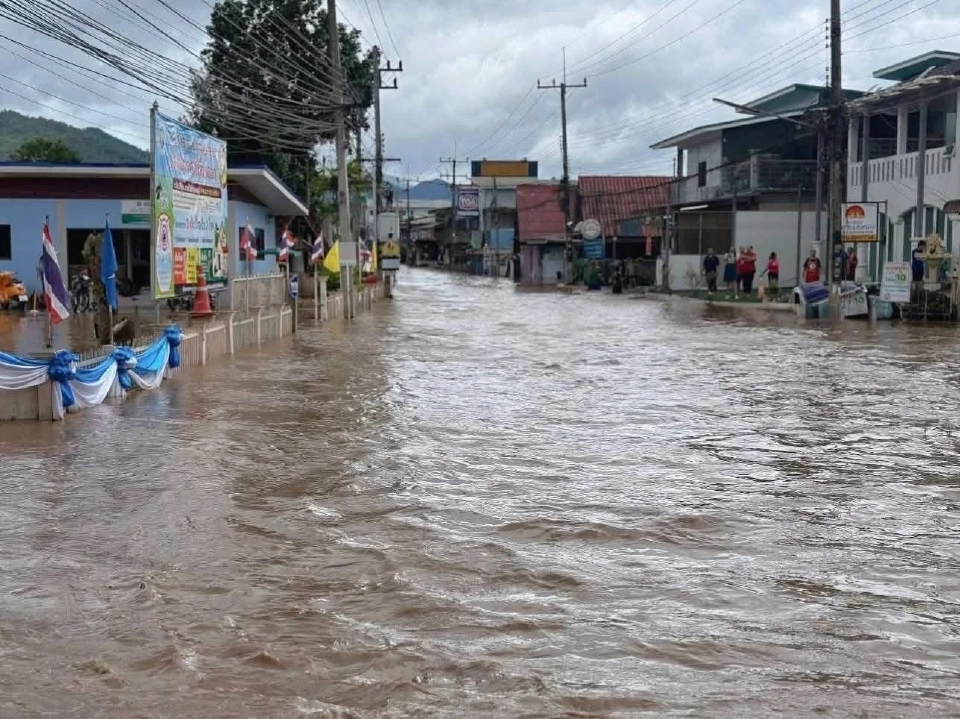 เหตุการณ์น้ำหลากเข้าท่วมพื้นที่ อ.แม่แจ่ม จ.เชียงใหม่ 