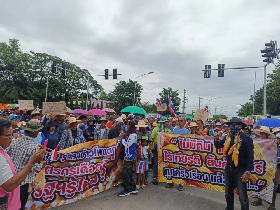 เริ่มแล้ว! ชาวไร่ข้าวโพดเพชรบูรณ์ปิดถนน  ยื่น 3 ข้อ เยียวยาภาษีทรัมป์