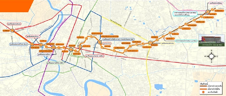 มัดรวมคืบหน้าปี 2568 “รถไฟฟ้าสายสีม่วงใต้-สายสีส้ม” เปิดให้บริการเมื่อไร