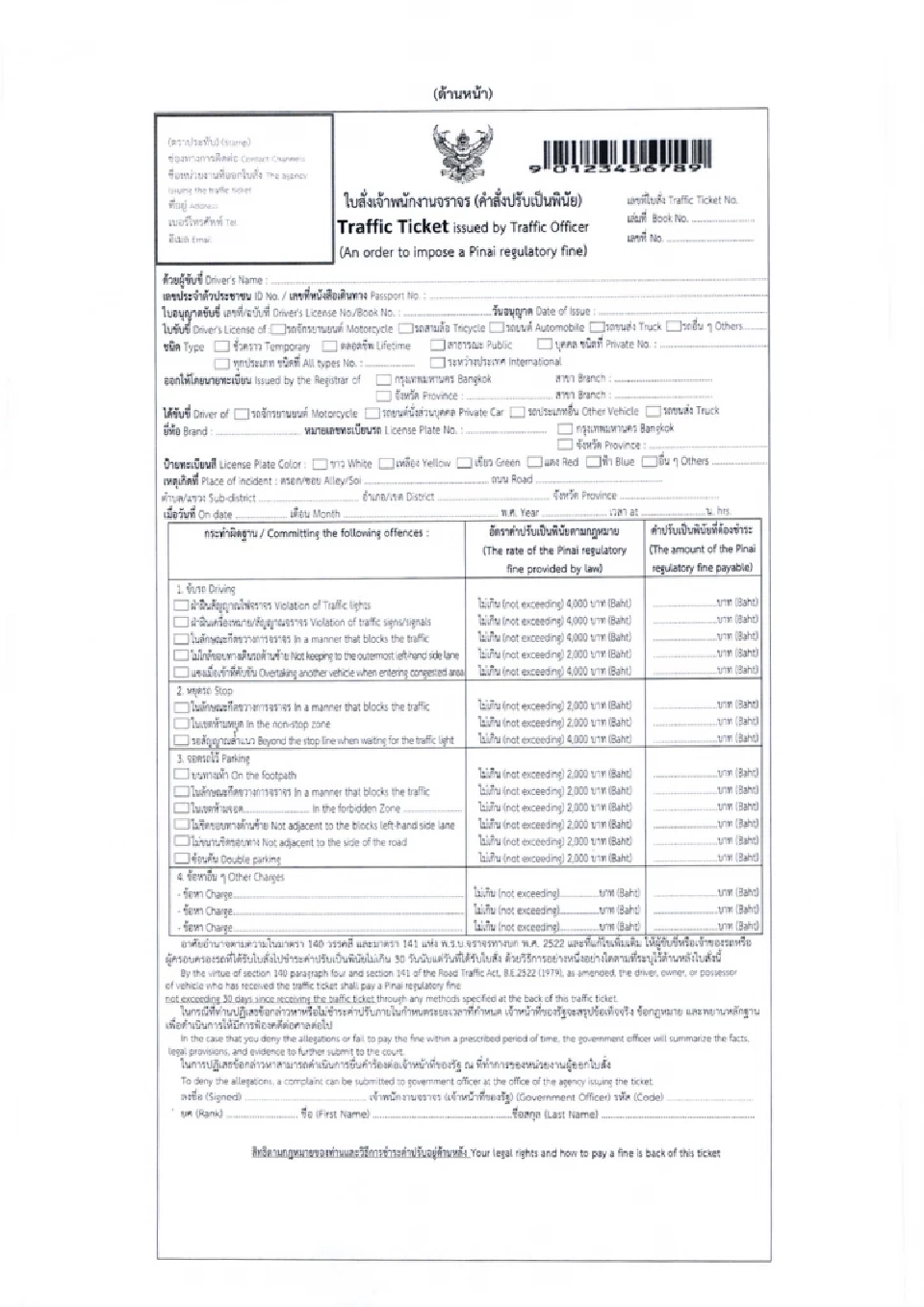 สตช.ประกาศใช้ “ใบสั่งจราจรแบบใหม่” 3 รูปแบบ มีผลบังคับใช้ 4 ส.ค. 68