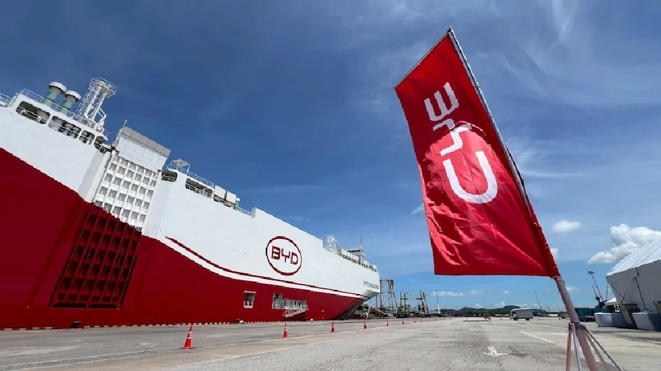 BYD เริ่มส่งออกรถยนต์ไฟฟ้าผลิตไทย ไปยุโรป