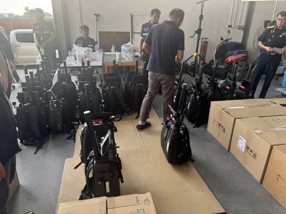 กสทช.อายัดโดรน-อุปกรณ์ตรวจจับต่อต้านโดรน บริษัทย่านสมุทรปราการ
