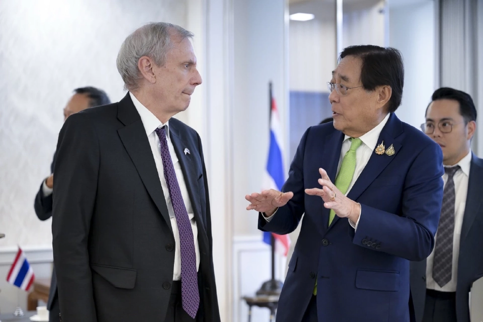 ‘พิชัย’ พบทูตสหรัฐ พร้อมทำงานใกล้ชิด ป้องกันสินค้าสวมสิทธิ์