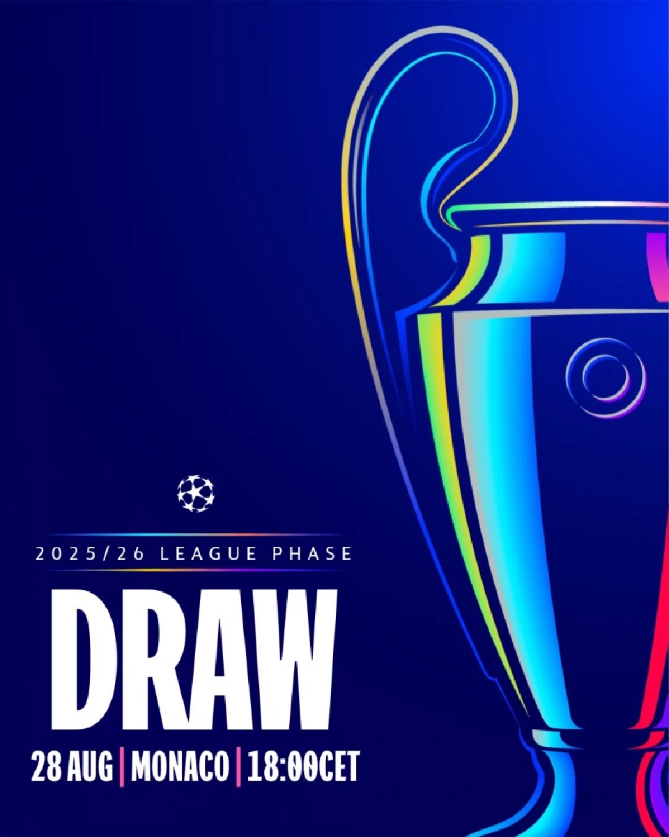 การจับสลากแบ่งสาย ยูฟ่า แชมเปียนส์ ลีก UCL ฤดูกาล 2025/26