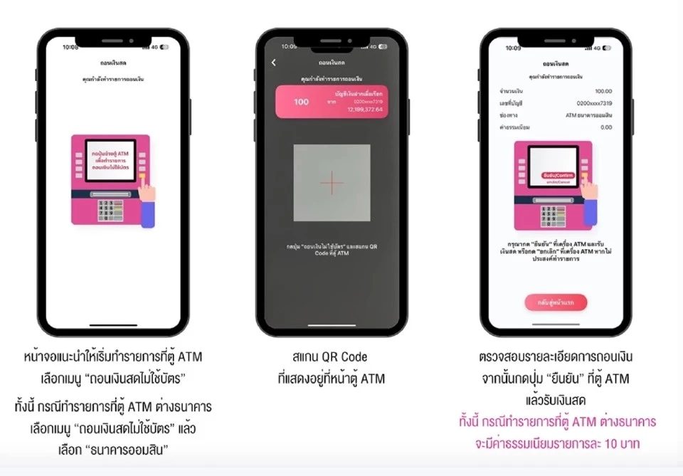 วิธีถอนเงินสด แอป MyMo ออมสิน ถอนเงินไม่ใช้บัตรที่ตู้ ATM กสิกรไทย 