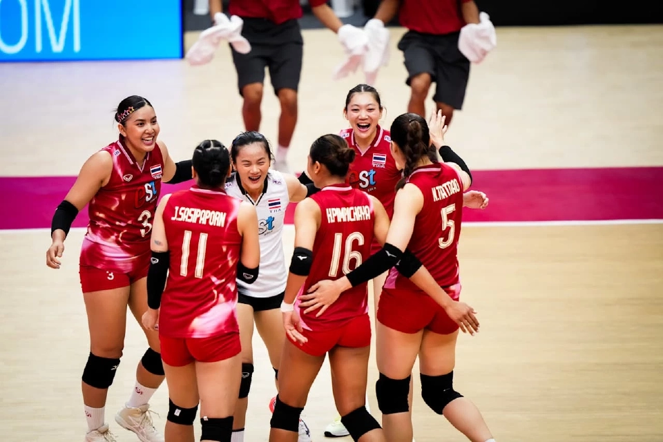 เฮ ผลวอลเลย์บอลไทยชนะสวีเดน 3-0 เซต ตีตั๋วเข้ารอบ 16 ทีมศึกชิงแชมป์โลก