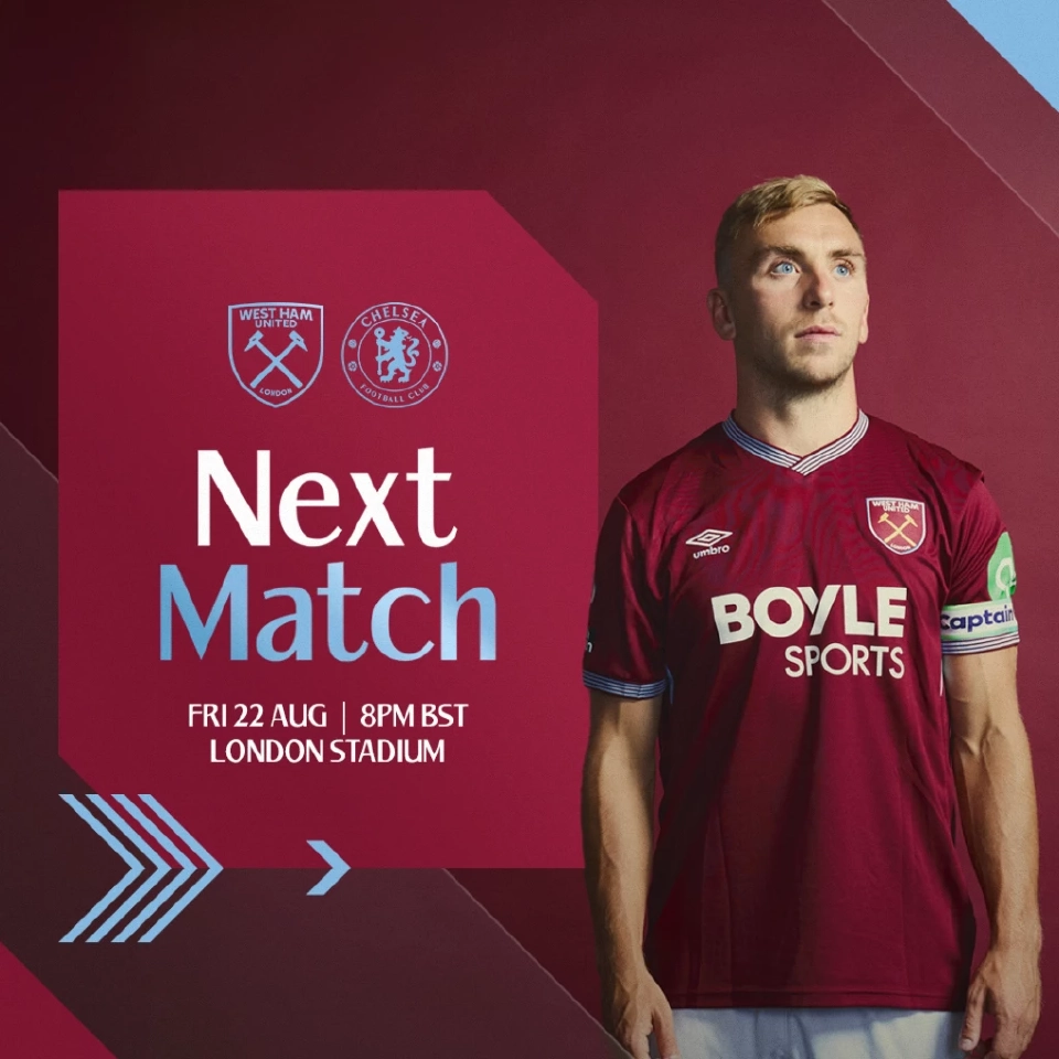 โปรแกรมถ่ายทอดสดพรีเมียร์ลีกคืนนี้ เวสต์แฮม พบ เชลซี ศึกลอนดอนดาร์บี้ วิเคราะห์บอล สถิติเฮด ทู เฮด ช่องดูบอลสด ลิงก์ดูบอล MONOMAX -AIS PLAY 