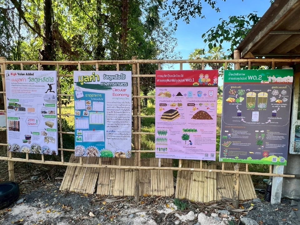 กลุ่มวิจัยและพัฒนาหมอดินอาสา ร่วมติดตามโครงการหมู่บ้านปลอดขยะอินทรีย์ต้นแบบ