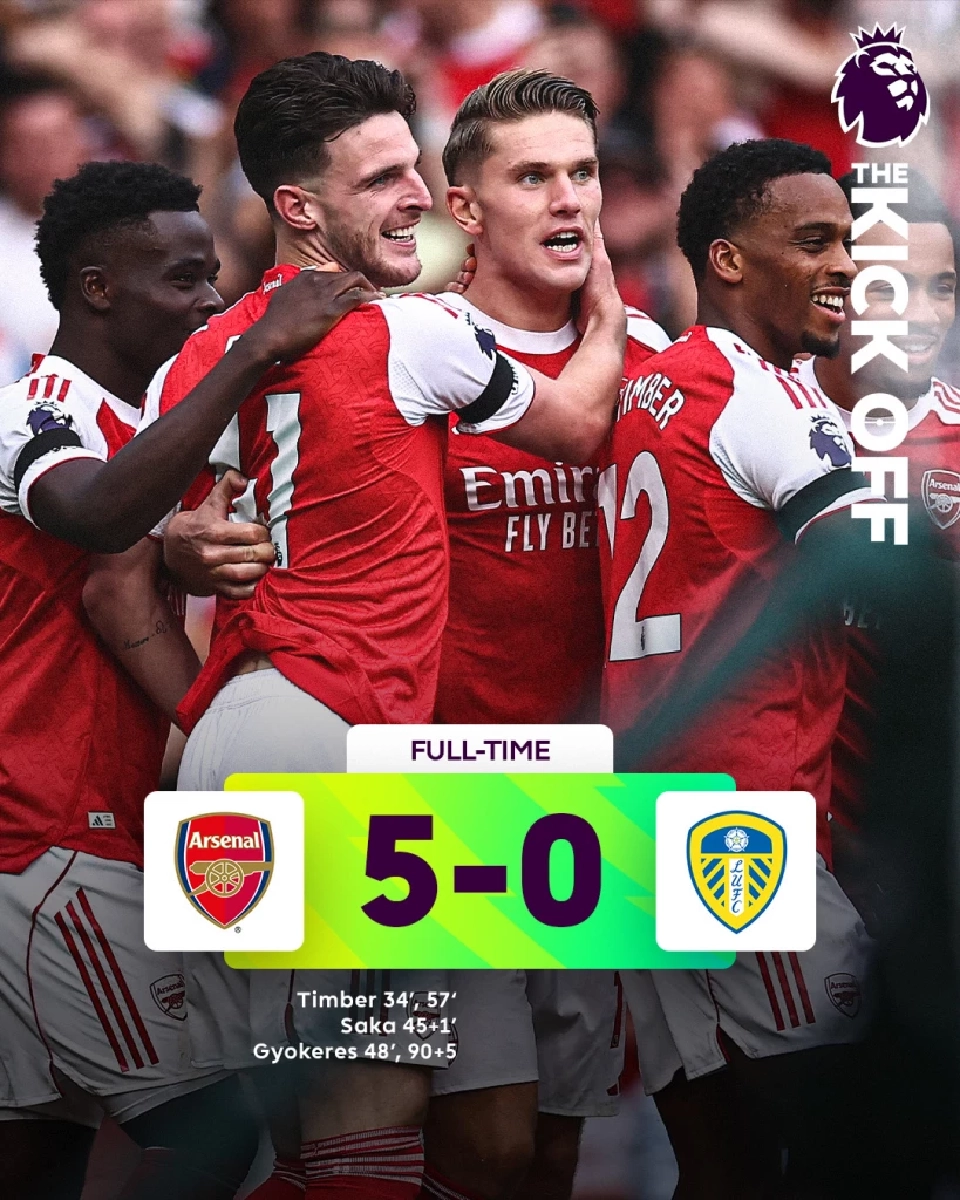 อาร์เซนอล​ 5-0​ ลีดส์​ ยู​ไนเต็ด​