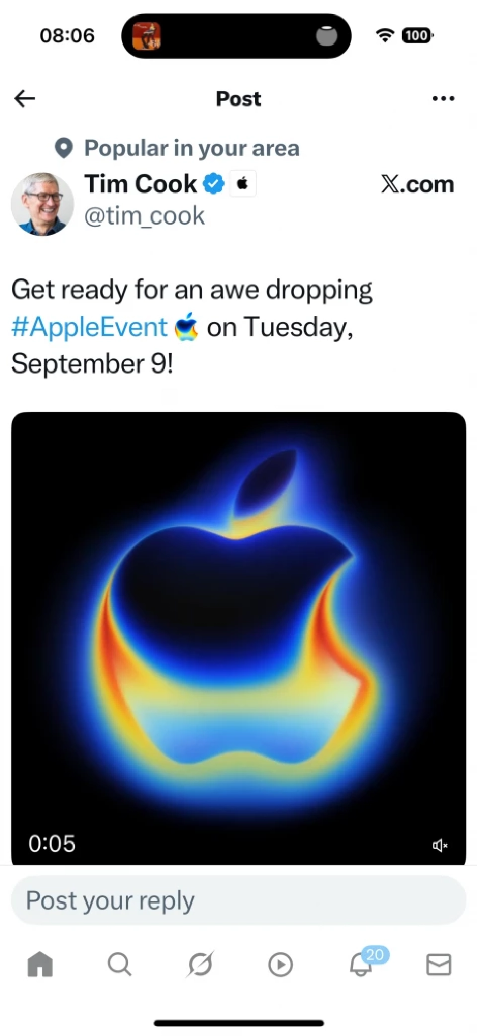 Tim Cook แง้มวันเปิด iPhone 17 วันที่ 9 ก.ย. คาดเปิดตัวรุ่น Air บางที่สุด