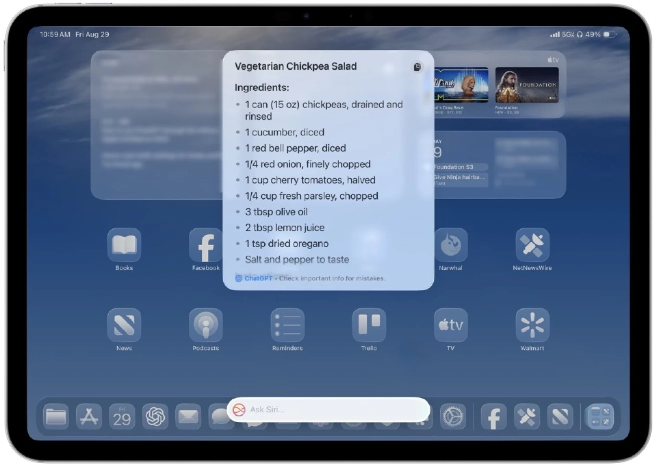 iPhone รุ่นเก่า ใช้ Siri ร่วม ChatGPT  ไม่ต้องพึ่ง Apple Intelligence